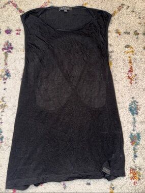 Koral Black Lightweight Scoop-Neck Tank